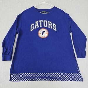 Gameday Couture Women's Florida Gators Blue Long Sleeve Tunic Top Size Medium